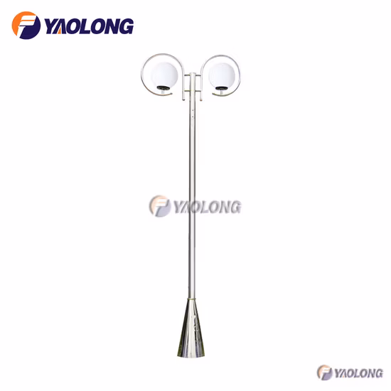 Poste de luz de jardín delantero de aluminio decorativo con certificado ISO