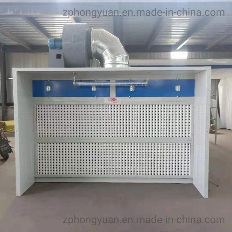 Hongyuan Floor Model Industrial Open Face/Open Front Booths with CE Certification and Spray Paint Booth